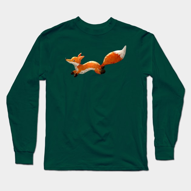 Toby the Fox Running Long Sleeve T-Shirt by VoidDesigns